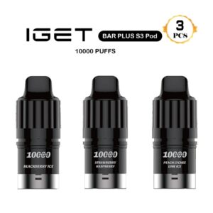 3 PCS IGET Bar Plus S3 Pod (10000 Puffs)