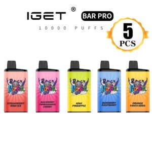 IGET BAR Pro （10,000 Puffs ）5pcs